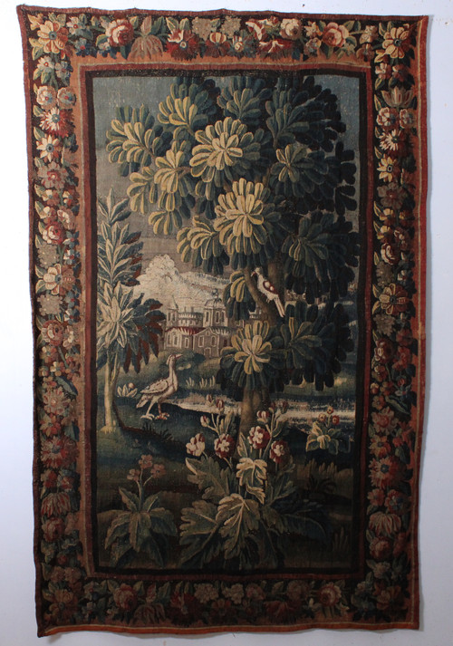  Portière tapisserie Verdure Aubusson, 18th century