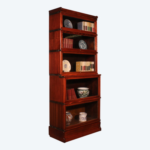 Bookcase Called Stacking Bookcase In Mahogany Of 5 Elements With Extension From Globe Wernicke