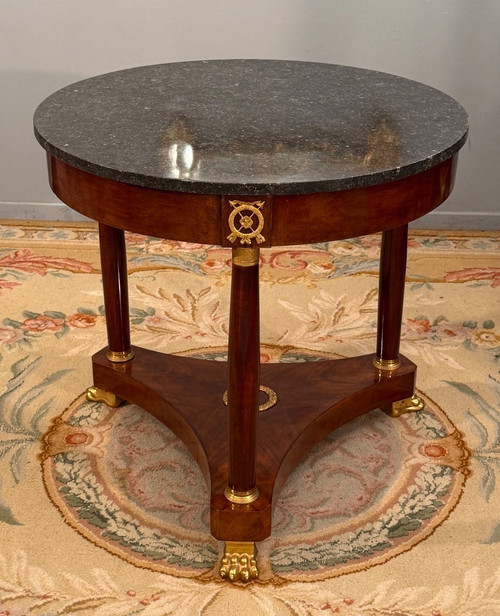 19th Century Empire Style Mahogany Gueridon