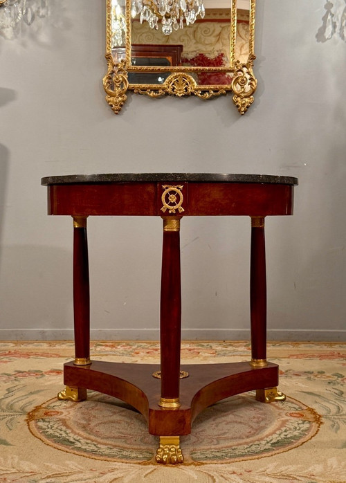 19th Century Empire Style Mahogany Gueridon