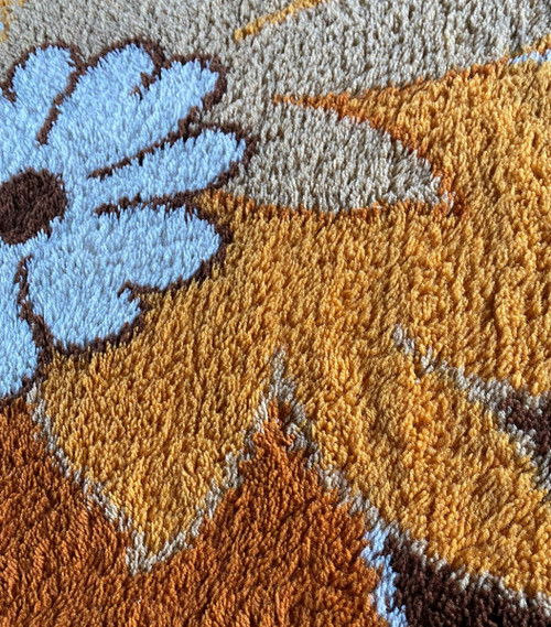 Flower Carpet 1970 From La Maison Dolan XX ème