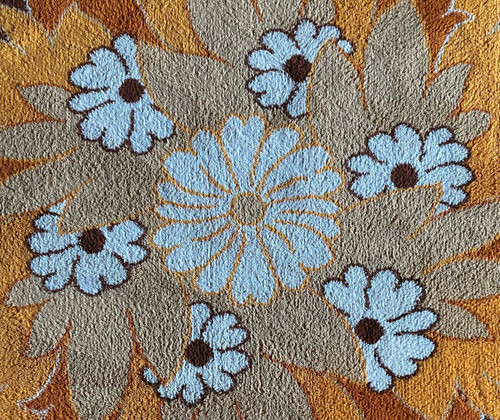 Flower Carpet 1970 From La Maison Dolan XX ème