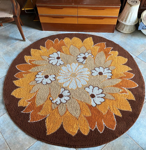 Flower Carpet 1970 From La Maison Dolan XX ème