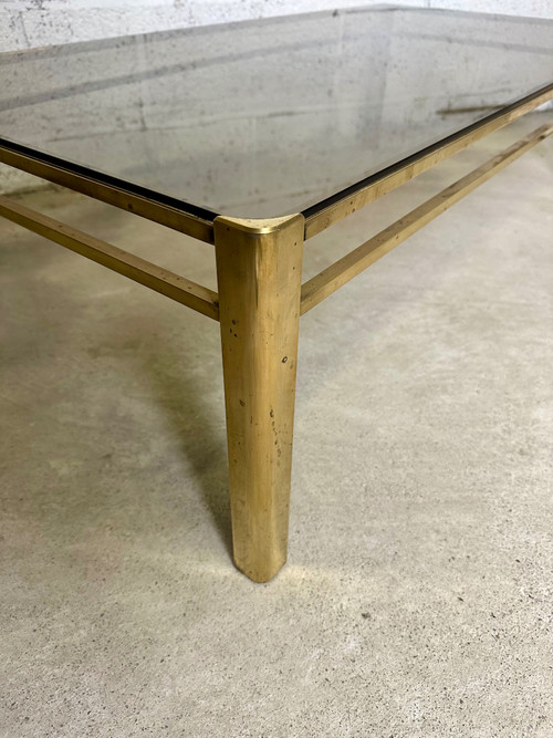 60s bronze coffee table Jacques QUINET