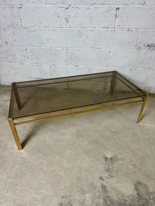 60s bronze coffee table Jacques QUINET