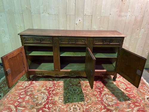 Louis XV style sideboard in solid oak