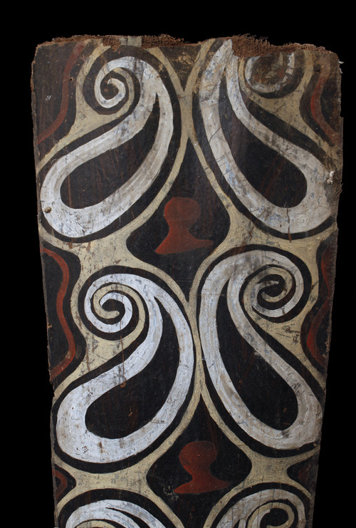 Painted bark, tribal art, oceanic art, Oceania, traditional painting, Papua New Guinea