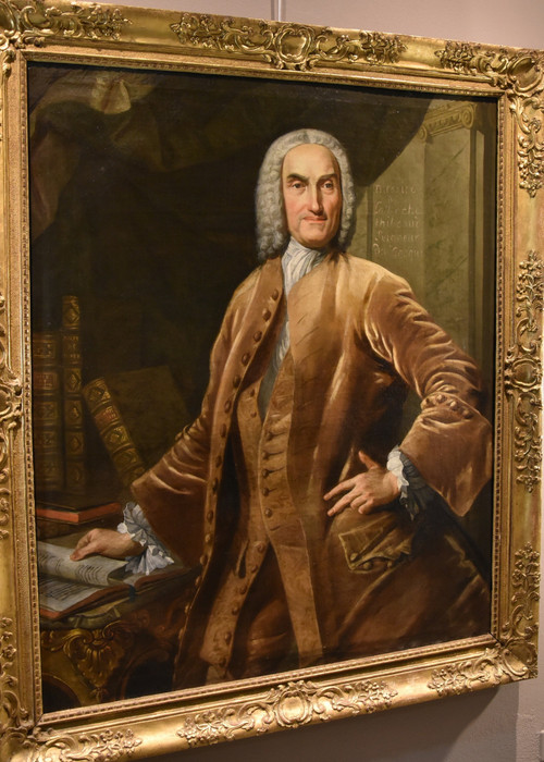 Thomas Hudson (devon 1701 - London 1799), Portrait Of A Notable In His Study