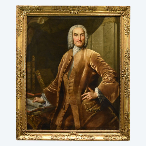 Thomas Hudson (devon 1701 - London 1799), Portrait Of A Notable In His Study