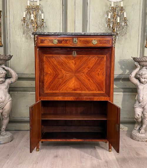 Louis XVI period inlaid secretaire circa 1780