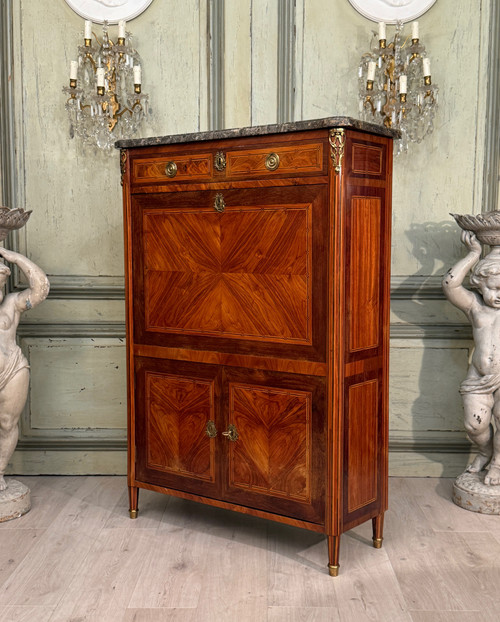 Louis XVI period inlaid secretaire circa 1780