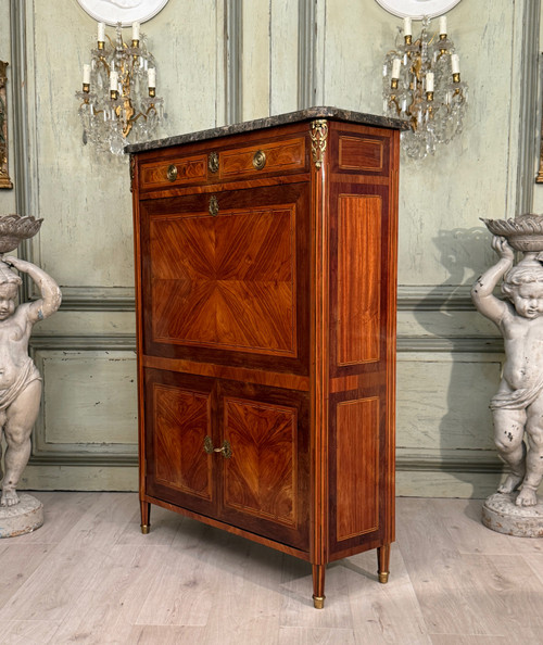 Louis XVI period inlaid secretaire circa 1780