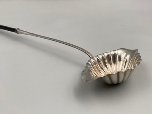 Silver dessert ladle PB Berthier Philippe Minerve Bigorne 19th century