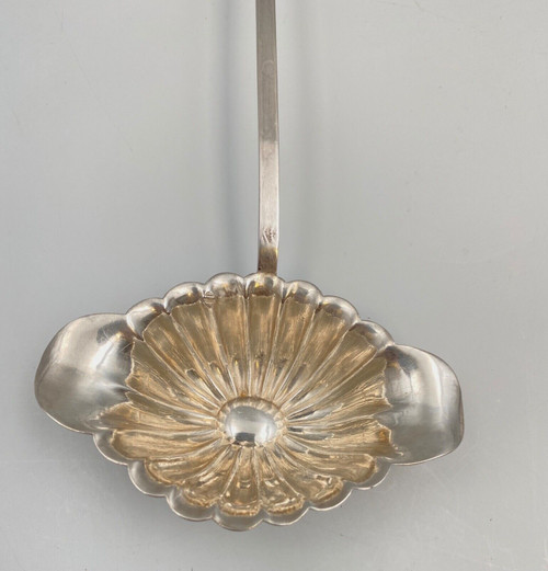 Silver dessert ladle PB Berthier Philippe Minerve Bigorne 19th century