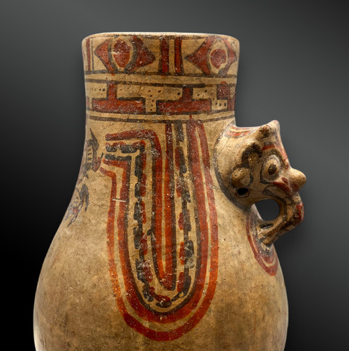 JAGUAR VASE - Guanacaste culture, Nicoya region, Costa Rica - 1,000 - 1,500 A.D.