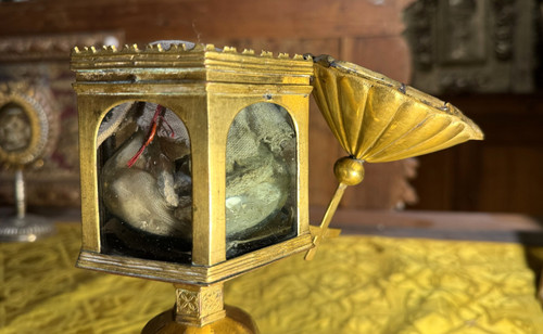 Monstrance Gotischer Reliquienschrein - Circa 1500