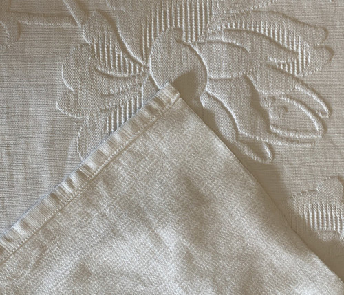 Monogrammed Cotton Wedding Blanket MJS