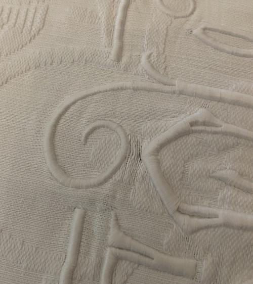 Monogrammed Cotton Wedding Blanket MJS