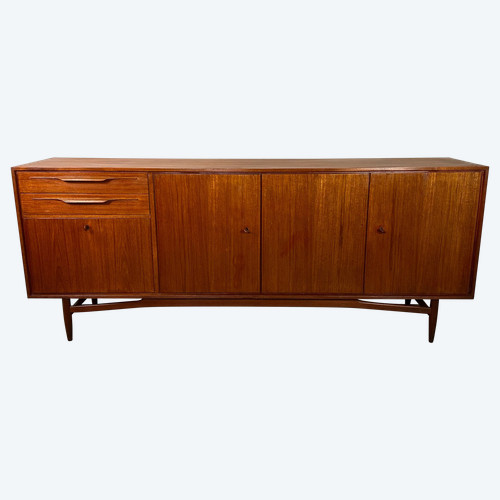 Skandinavische Teakholz-Schrankwand Swiss Teak 1960