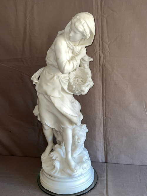 Very Fine Marble Mathurin Moreau (1822-1912)