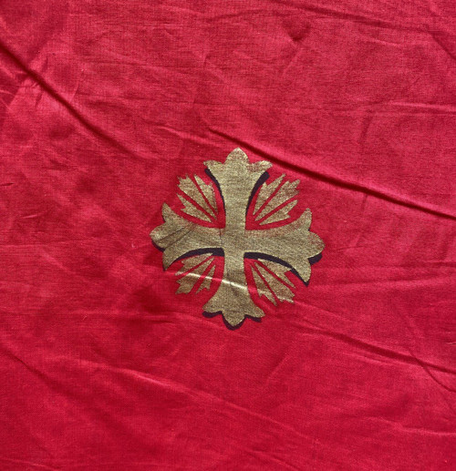 Grand Religious Red and Gold Drape