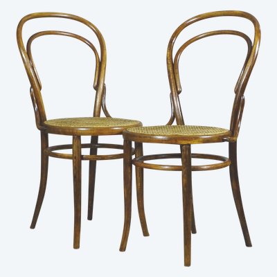  Chaises TURPE bistrot cannée, N°14 fabrication 1900- no Thonet -