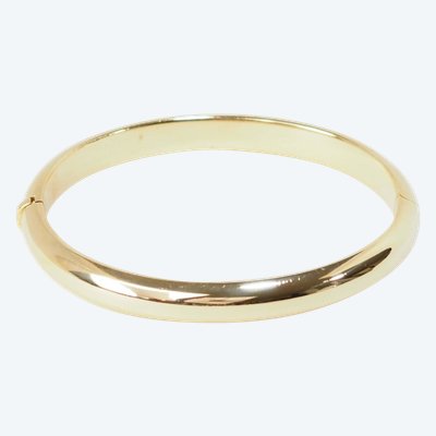 Bracciale bangle traforato in oro giallo