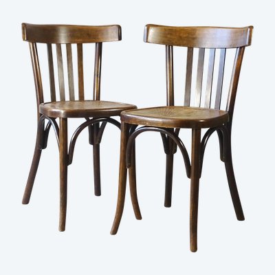 2 chaises bistrot Fischel comme neuves, 1930; No Thonet