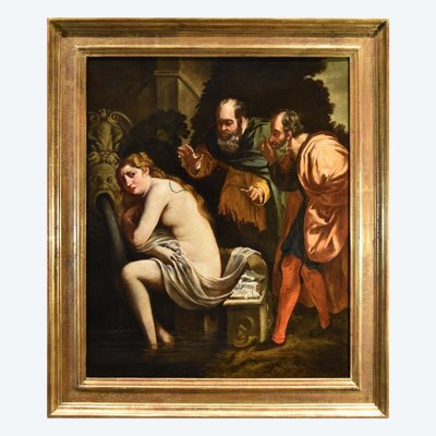 Susanna And The Old Men, Painter Active In Rome In The Early 17th Century