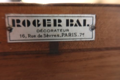 Schrank aus Maserbirke von Roger Bal in Paris