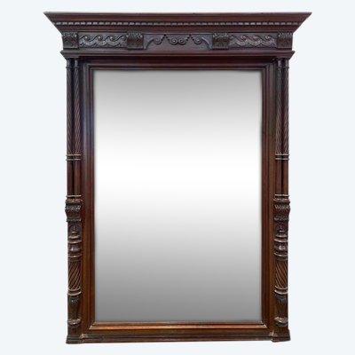 Miroir style Renaissance - Henri II en noyer 