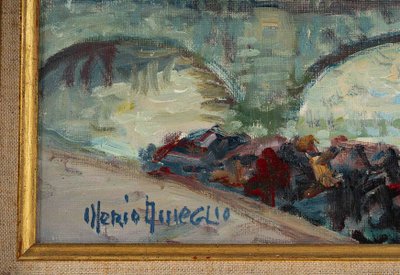 Mério Ameglio (1897-1970) Blick auf Pont-Neuf Öl auf Leinwand um 1950