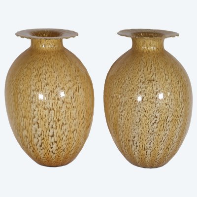 Paire de vases Lancel années 80