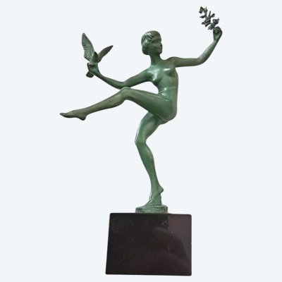 Skulptur aus der Zeit des Art Déco, signiert Marcel-André Bouraine (1886 - 1948), genannt Briand