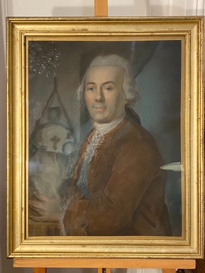 Portrait of a man of quality, pastel, 17th century