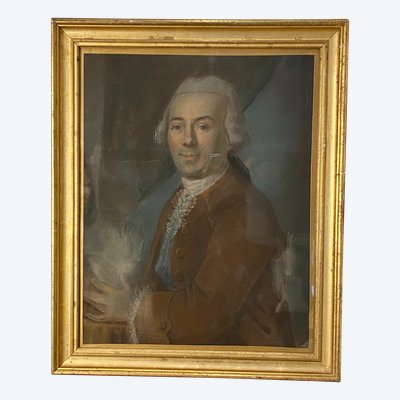 Portrait of a man of quality, pastel, 17th century