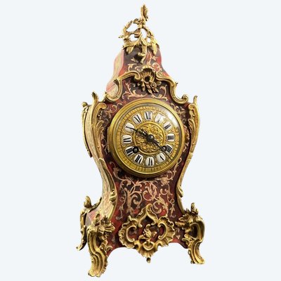 Orologio a cartello in stile Boulle del XIX secolo, periodo Napoleone III