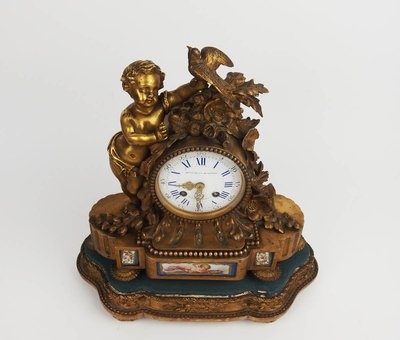 Louis XVI bronze clock