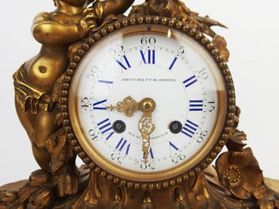 Louis XVI bronze clock