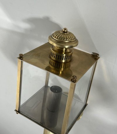 Pair of Neoclassical Brass Wall Lamps By Jansen