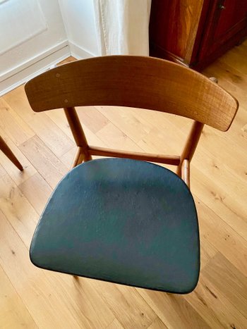 Set of 4 vintage chairs by WH Klein circa 1960