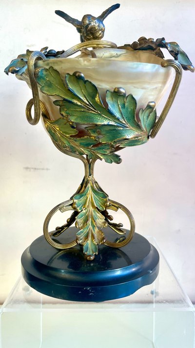 Art Nouveau Mounted Shell, 19th Century