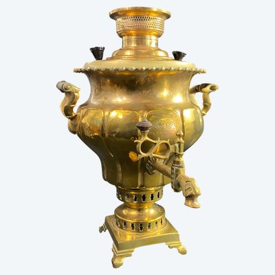 Grand samovar en bronze Moyen-Orient Asie Centrale