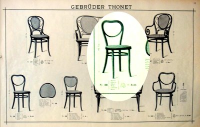 Chaise Thonet N°28, vers 1875, cannage neuf, gomme laque façon palissandre