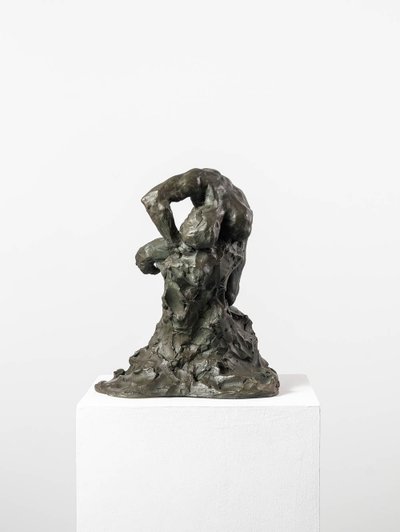 Esclave III - Sculpture en bronze de Guy Le Perse - Nu masculin 