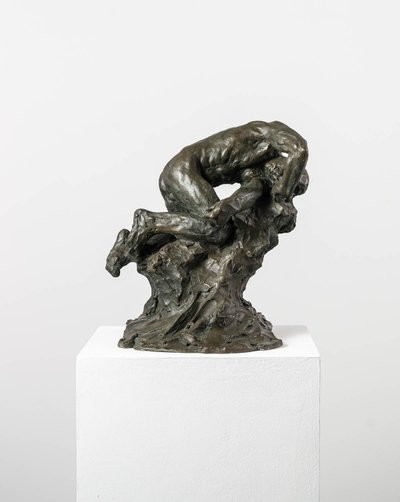 Esclave III - Sculpture en bronze de Guy Le Perse - Nu masculin 