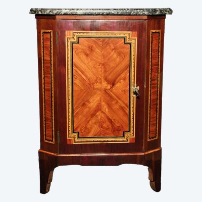 Louis XVI period corner cabinet