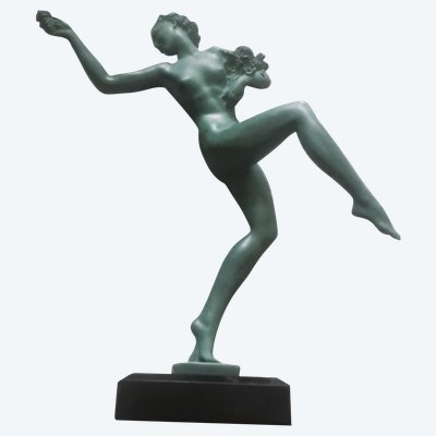 Skulptur aus der Zeit des Art Deco Statuette Fayral Pierre Le Faguays 1930