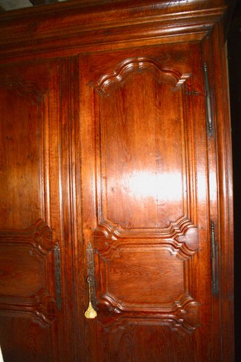 Louis XIV period oak wardrobe