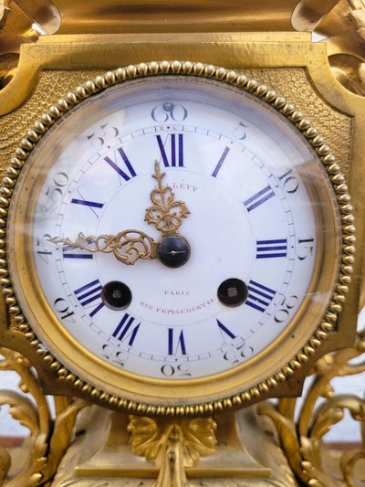 Orologio in bronzo dorato, Napoleone III, XIX secolo